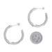 White Gold Ruby Inside-Out Half-Hoop Earrings - 14k Round 3.04ctw Pierced White Gold Ruby Inside-Out Half-Hoop Earrings - 14k Round 3.04ctw Pierced
