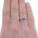 Yellow Gold Lab-Created Spinel Art Deco Solitaire Engagement Ring -14k Rnd .13ct Yellow Gold Lab-Created Spinel Art Deco Solitaire Engagement Ring -14k Rnd .13ct