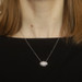 White Gold Pavé Diamond Dome Cluster Necklace 17 3/4" - 14k Round 1.20ctw White Gold Pavé Diamond Dome Cluster Necklace 17 3/4" - 14k Round 1.20ctw