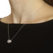 White Gold Pavé Diamond Dome Cluster Necklace 17 3/4" - 14k Round 1.20ctw White Gold Pavé Diamond Dome Cluster Necklace 17 3/4" - 14k Round 1.20ctw