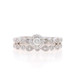 White Gold Diamond Halo Engagement Ring & Wedding Band - 10k Round .24ctw White Gold Diamond Halo Engagement Ring & Wedding Band - 10k Round .24ctw
