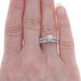 White Gold Diamond Halo Engagement Ring & Wedding Band - 10k Round .24ctw White Gold Diamond Halo Engagement Ring & Wedding Band - 10k Round .24ctw