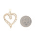Yellow Gold Diamond Heart Pendant - 10k Baguette .50ctw Love Ribbon Yellow Gold Diamond Heart Pendant - 10k Baguette .50ctw Love Ribbon