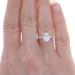 White Gold Semi-Mount Engagement Ring - 14k Oval Dias .20ctw CZ fits ~8x6mm White Gold Semi-Mount Engagement Ring - 14k Oval Dias .20ctw CZ fits ~8x6mm