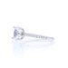 White Gold Semi-Mount Engagement Ring - 14k Oval Dias .20ctw CZ fits ~8x6mm White Gold Semi-Mount Engagement Ring - 14k Oval Dias .20ctw CZ fits ~8x6mm