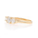 Yellow Gold Diamond Three-Stone Engagement Ring - 14k Round Brilliant 1.12ctw