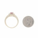 Yellow Gold Rhodolite Garnet & Diamond Halo Ring - 14k Oval 1.30ctw Floral Yellow Gold Rhodolite Garnet & Diamond Halo Ring - 14k Oval 1.30ctw Floral