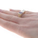 Yellow Gold Tanzanite & Diamond Band - 14k Oval .93ctw Squared Shank Ring Yellow Gold Tanzanite & Diamond Band - 14k Oval .93ctw Squared Shank Ring