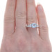 White Gold Aquamarine Diamond Engagement Ring - 14k Round 1.85ctw White Gold Aquamarine Diamond Engagement Ring - 14k Round 1.85ctw