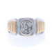 White Gold Diamond Cluster Men's Ring - 10k Round Brilliant .35ctw Cluster White Gold Diamond Cluster Men's Ring - 10k Round Brilliant .35ctw Cluster