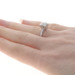 White Gold Diamond Vintage Cluster Engagement Ring - 14k European .16ctw White Gold Diamond Vintage Cluster Engagement Ring - 14k European .16ctw