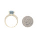 Yellow Gold London Blue Topaz & Diamond Ring - 14k Pear 5.00ctw Yellow Gold London Blue Topaz & Diamond Ring - 14k Pear 5.00ctw