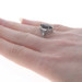 White Gold Onyx Art Deco Cocktail Solitaire Ring - 18k Vintage Filigree Milgrain White Gold Onyx Art Deco Cocktail Solitaire Ring - 18k Vintage Filigree Milgrain