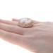 Yellow Gold Shell Cocktail Solitaire Ring - 14k Carved Cameo Silhouette Yellow Gold Shell Cocktail Solitaire Ring - 14k Carved Cameo Silhouette