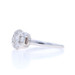 White Gold Diamond Vintage Cluster Engagement Ring - 14k Round Brilliant .37ctw White Gold Diamond Vintage Cluster Engagement Ring - 14k Round Brilliant .37ctw