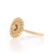 Yellow Gold Diamond Vintage Halo Ring - 14k Round Brilliant .24ctw