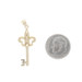 Yellow Gold Fleur-de-lis Skeleton Key Pendant - 14k Yellow Gold Fleur-de-lis Skeleton Key Pendant - 14k