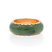 Yellow Gold Nephrite Jade Vintage Eternity Band - 14k Scallop Ring Sz 4 1/4 Yellow Gold Nephrite Jade Vintage Eternity Band - 14k Scallop Ring Sz 4 1/4