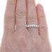 White Gold Diamond Seven-Stone Wedding Band - 14k Round Brilliant .70ctw Ring White Gold Diamond Seven-Stone Wedding Band - 14k Round Brilliant .70ctw Ring