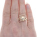 Yellow Gold Dome Statement Ring - 14k
