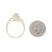 Yellow Gold Emerald Diamond Bypass Ring - 14k Oval .40ctw Yellow Gold Emerald Diamond Bypass Ring - 14k Oval .40ctw