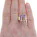 Yellow Gold Ametrine Cocktail Solitaire Ring - 14k Emerald 6.70ct Yellow Gold Ametrine Cocktail Solitaire Ring - 14k Emerald 6.70ct