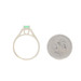 Yellow Gold Emerald Solitaire Ring - 10k Oval .85ct Cathedral Yellow Gold Emerald Solitaire Ring - 10k Oval .85ct Cathedral