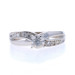 White Gold Diamond Engagement Ring - 10k Round Brilliant .18ctw Promise White Gold Diamond Engagement Ring - 10k Round Brilliant .18ctw Promise