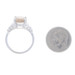 White Gold Smoky Quartz Diamond Ring - 14k Oval 2.09ctw White Gold Smoky Quartz Diamond Ring - 14k Oval 2.09ctw
