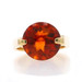 Yellow Gold Madeira Citrine Cocktail Ring - 18k Buff Top Portuguese 8.82ct Yellow Gold Madeira Citrine Cocktail Ring - 18k Buff Top Portuguese 8.82ct