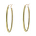 Milor Oval Hoop Earrings - Green Gold 14k Stripes Italy Pierced Milor Oval Hoop Earrings - Green Gold 14k Stripes Italy Pierced