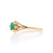 Yellow Gold Emerald Diamond Ring - 14k Oval .20ctw Yellow Gold Emerald Diamond Ring - 14k Oval .20ctw
