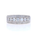 White Gold Diamond Band - 14k Round Brilliant 1.00ctw Seven-Stone Ring Sz 7 White Gold Diamond Band - 14k Round Brilliant 1.00ctw Seven-Stone Ring Sz 7