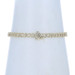 Yellow Gold Diamond Link Bracelet 7 1/4" - 10k Round Brilliant .98ctw Tennis Yellow Gold Diamond Link Bracelet 7 1/4" - 10k Round Brilliant .98ctw Tennis