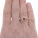 Yellow Gold Ruby Diamond Bypass Ring - 14k Oval .51ctw Yellow Gold Ruby Diamond Bypass Ring - 14k Oval .51ctw