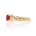 Yellow Gold Ruby Diamond Bypass Ring - 14k Oval .51ctw Yellow Gold Ruby Diamond Bypass Ring - 14k Oval .51ctw
