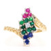 Yellow Gold Simulated Emerald Lab-Created Sapphire Lab-Created Ruby Ring - 14k Yellow Gold Simulated Emerald Lab-Created Sapphire Lab-Created Ruby Ring - 14k