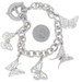 Lagos Butterfly Charm Bracelet 7 1/4" Sterling Silver 925 Yellow Gold 18k Nature Lagos Butterfly Charm Bracelet 7 1/4" Sterling Silver 925 Yellow Gold 18k Nature