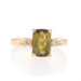 Yellow Gold Andalusite Diamond Ring - 14k Rectangular Cushion 1.47ctw Yellow Gold Andalusite Diamond Ring - 14k Rectangular Cushion 1.47ctw