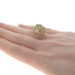 Yellow Gold Nephrite Jade Cluster Cocktail Ring - 10k Oval Cabochon 1.42ctw Floral Yellow Gold Nephrite Jade Cluster Cocktail Ring - 10k Oval Cabochon 1.42ctw Floral