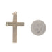 Yellow Gold Victorian Floral Cross Brooch/Pendant - 10k Faith B Mono Antique Pin