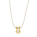 Yellow Gold Cultured Pearl Slide Pendant Necklace 18" - 14k Beaded Strand Yellow Gold Cultured Pearl Slide Pendant Necklace 18" - 14k Beaded Strand