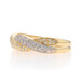 Yellow Gold Pavé Diamond Twist Band - 14k Single Cut .13ctw Ring Yellow Gold Pavé Diamond Twist Band - 14k Single Cut .13ctw Ring