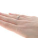 White Gold Diamond Wedding Band - 10k Single Cut .10ctw Twist Milgrain Ring White Gold Diamond Wedding Band - 10k Single Cut .10ctw Twist Milgrain Ring