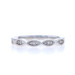 White Gold Diamond Wedding Band - 10k Single Cut .10ctw Twist Milgrain Ring White Gold Diamond Wedding Band - 10k Single Cut .10ctw Twist Milgrain Ring
