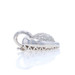 White Gold Pavé Diamond Heart Duo Cluster Enhancer Pendant 18k Round .80ctw Love White Gold Pavé Diamond Heart Duo Cluster Enhancer Pendant 18k Round .80ctw Love