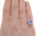 White Gold Tanzanite & Diamond Halo Ring - 18k Emerald Cut 2.51ctw Cathedral White Gold Tanzanite & Diamond Halo Ring - 18k Emerald Cut 2.51ctw Cathedral