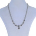 EFFY Sapphire Diamond Flower Halo Drop Necklace 16 1/4" White Gold 14k 3.95ctw EFFY Sapphire Diamond Flower Halo Drop Necklace 16 1/4" White Gold 14k 3.95ctw
