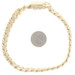 Yellow Gold Diamond Cut Curb Chain Men's Bracelet 9" - 14k Yellow Gold Diamond Cut Curb Chain Men's Bracelet 9" - 14k