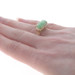 Yellow Gold Jadeite & Diamond Ring -18k Saddle Cut 2.34ctw East-West Yellow Gold Jadeite & Diamond Ring -18k Saddle Cut 2.34ctw East-West